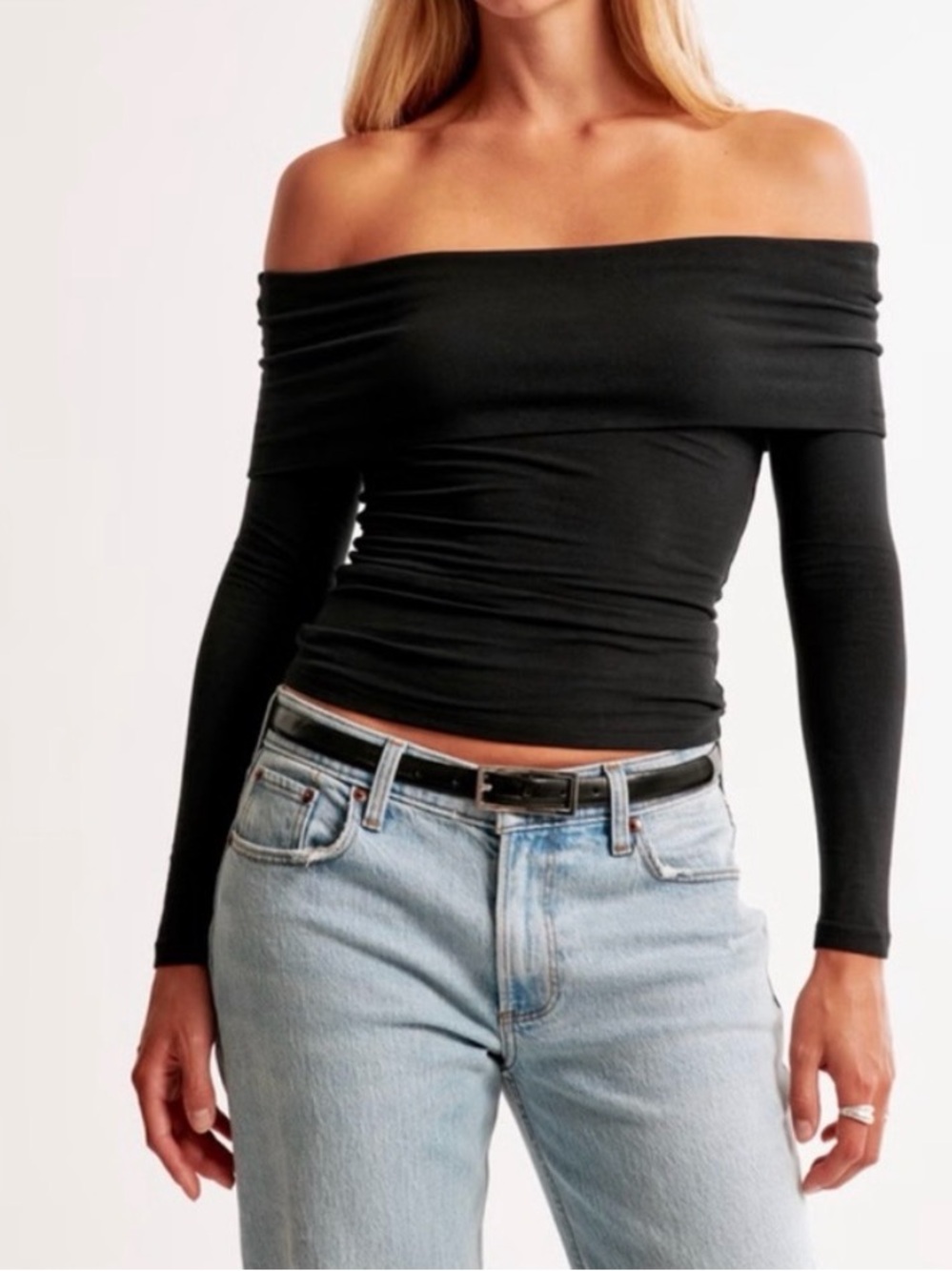Abercrombie Soft AF Collection Off-Shoulder Top